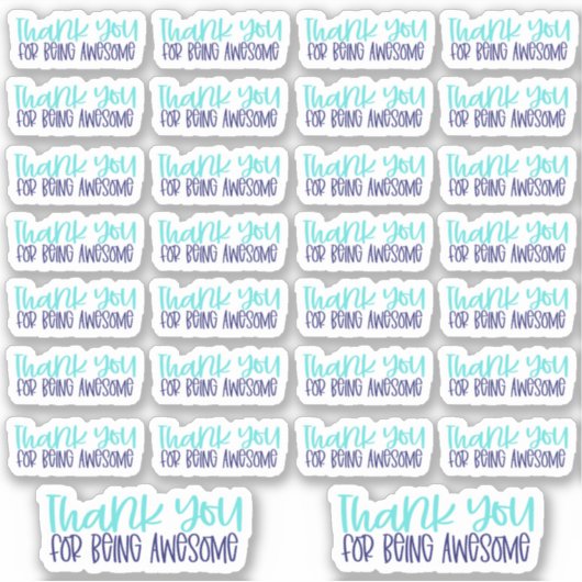 Bedankt dat je Geweldige bent - Vinyl Sticker (Voorkant)