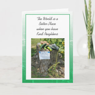 Bedankt dat je goede buren bent  kaart