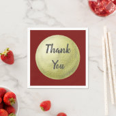 Bedankt dat je Goud Circle appreciatie hebt getext Servet (Insitu)