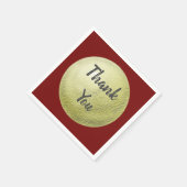 Bedankt dat je Goud Circle appreciatie hebt getext Servet (Hoek)