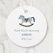 Bedankt dat je haar met het Baby shower van de lie Bedankjes Labels (Voorkant)