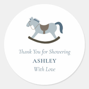 Bedankt dat je haar met het Baby shower van de lie Ronde Sticker