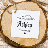 Bedankt dat je haar met Label met liefdescadeaus h