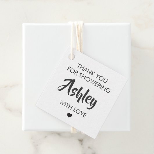 Bedankt dat je haar met Label met liefdescadeaus h (In situ)