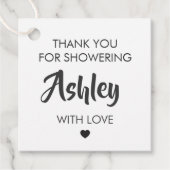 Bedankt dat je haar met Label met liefdescadeaus h (Voorkant)