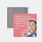 Bedankt dat je hebt geprezen dat je geschokt bent, magneet (Voorkant / Achterkant)