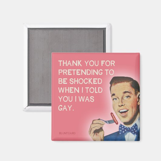 Bedankt dat je hebt geprezen dat je geschokt bent, magneet (Voorkant / Achterkant)