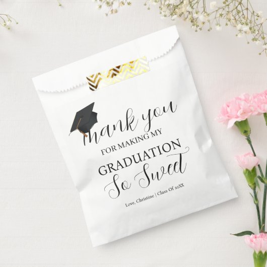 Bedankt dat je het feest zo lief hebt gemaakt bedankzakje (Gezegeld)