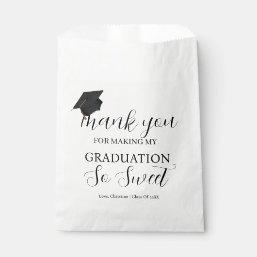 Bedankt dat je het feest zo lief hebt gemaakt bedankzakje (Voorkant)