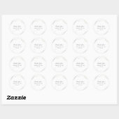 Bedankt dat je het jaar met ons bent gestart ronde sticker (Vel)