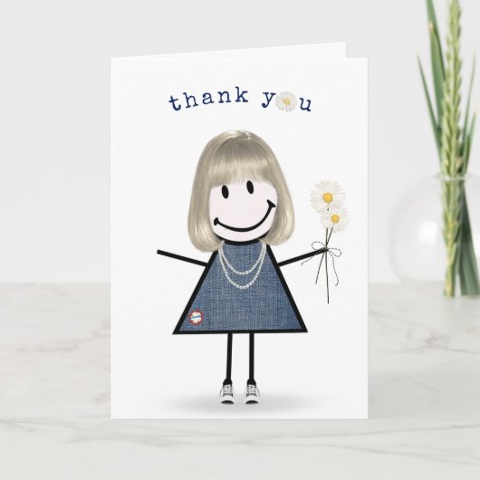 Bedankt dat je het meisje met de Daaisse hebt gevo Kaart (Voorkant)