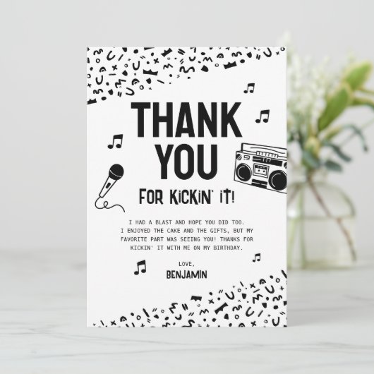 Bedankt dat je het met mij 90s hiphop hebt gedaan (Staand voorkant)