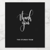 Bedankt dat je het waslabel Gepersonaliseerd met J Wijn Etiket (Enkel label)