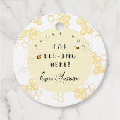 Bedankt dat je hier bent bedankjes labels (Voorkant)