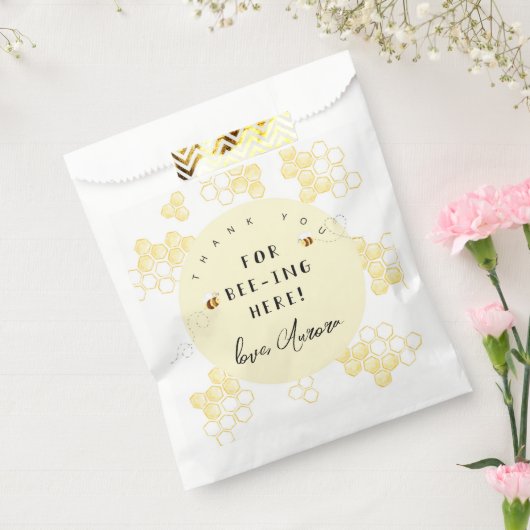 Bedankt dat je hier bent bedankzakje (Gezegeld)