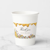 Bedankt dat je hier bent papieren bekers (Achterkant)