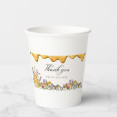 Bedankt dat je hier bent papieren bekers (Voorkant)