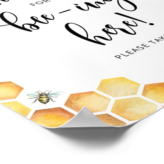 Bedankt dat je hier bent. poster (Hoek)