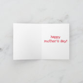 Bedankt dat je JA zei! Grappige spreuk Moederdag Kaart (Binnen)