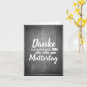 Bedankt dat je jezelf bent! Moederdag krijtbord Kaart (Gele Bloem)