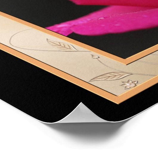 Bedankt dat je mam Rosebud persoonlijke Poster afd (Hoek)