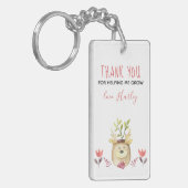 Bedankt dat je me hebt geholpen met het kutgestort sleutelhanger (Voorkant Links)