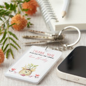 Bedankt dat je me hebt geholpen met het kutgestort sleutelhanger (Voorkant Rechts)