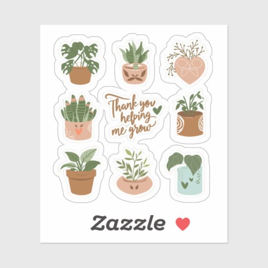 Bedankt dat je me hebt geholpen met het kweken van sticker (Vel)