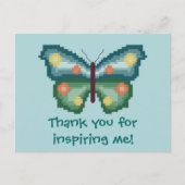 Bedankt dat je me hebt geïnspireerd! Briefkaart va (Voorkant)