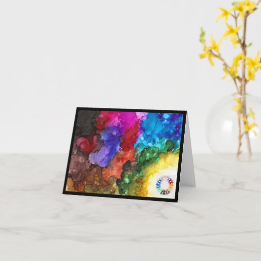 Bedankt dat je me hebt gesteund in mijn strijd teg kaart (Gele Bloem)