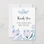 Bedankt dat je me hebt helpen groeien (Voorkant)