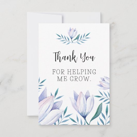 Bedankt dat je me hebt helpen groeien (Voorkant)