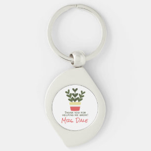 Bedankt dat je me hebt helpen groeien   Leraar Sleutelhanger