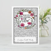 Bedankt dat je me helpt met het kweken van de cade kaart (Staand voorkant)