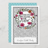 Bedankt dat je me helpt met het kweken van de cade kaart (Voorkant / Achterkant)