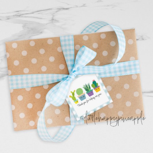 Bedankt dat je me helpt met het kweken van gunstta bedankjes labels