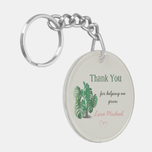 Bedankt dat je me helpt met het kweken van Waterve Sleutelhanger (Voorkant Links)