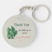 Bedankt dat je me helpt met het kweken van Waterve Sleutelhanger (Achterkant)