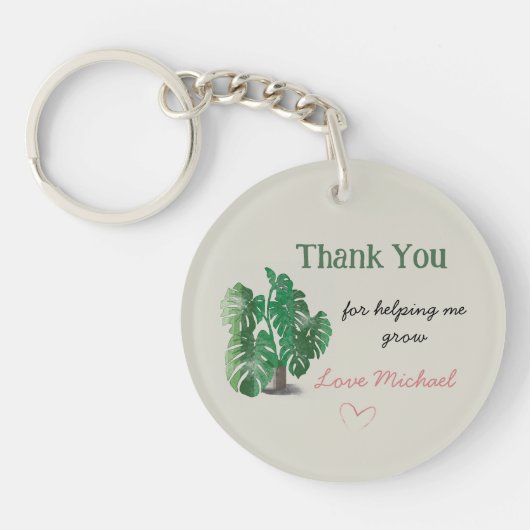 Bedankt dat je me helpt met het kweken van Waterve Sleutelhanger (Voorkant)