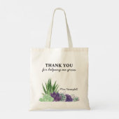 Bedankt dat je me helpt om succes te kweken tote bag (Achterkant)