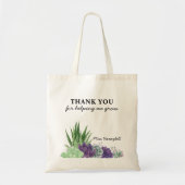 Bedankt dat je me helpt om succes te kweken tote bag (Voorkant)