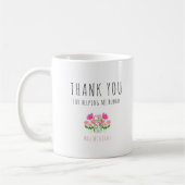 Bedankt dat je me hielp bloeien, cactus roze koffiemok (Links)