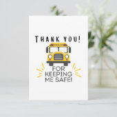 Bedankt dat je me veilig houdt voor de schoolbusch (Staand voorkant)