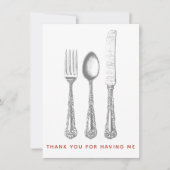 Bedankt dat je me voor de etentekaart hebt meegeno (Voorkant)