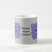 Bedankt dat je met ons Abstracte Paarse grijs blij Koffiemok (Center)