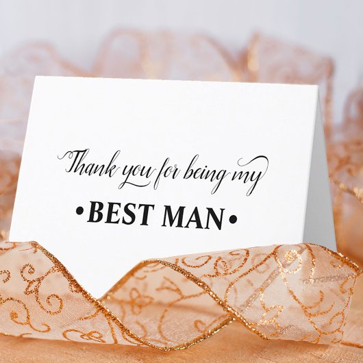 Bedankt dat je mijn Best Man Wedding Party bent
