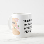 Bedankt dat je mijn beste vriend mok bent (Voorkant links)