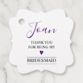 Bedankt dat je mijn Bridesmaid bent Bedankjes Labels (Voorkant)