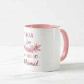 Bedankt dat je mijn Bridesmaid bent Mok (Voorkant rechts)