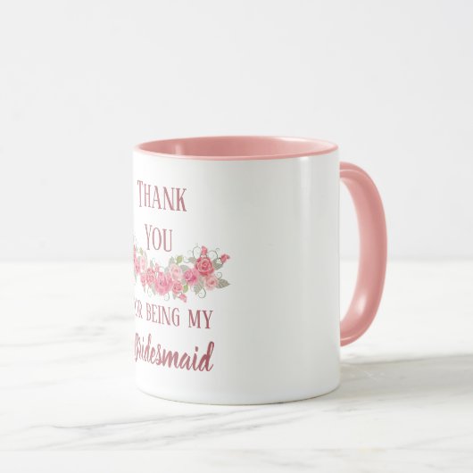 Bedankt dat je mijn Bridesmaid bent Mok (Voorkant rechts)